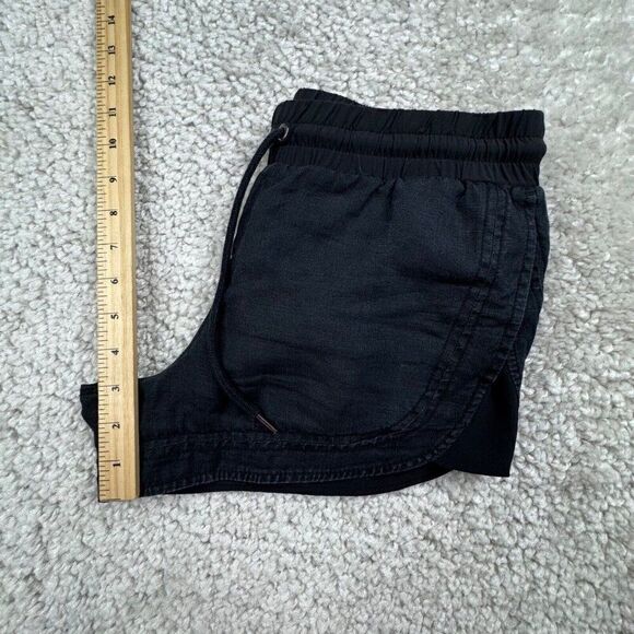 Athleta Beachside Bali Linen Shorts Black - Picture 8 of 9